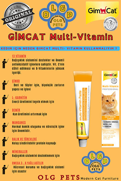 Gimcat Kitten Paste ( Yavru Kedi ) + Gimcat Multi- Vitamin