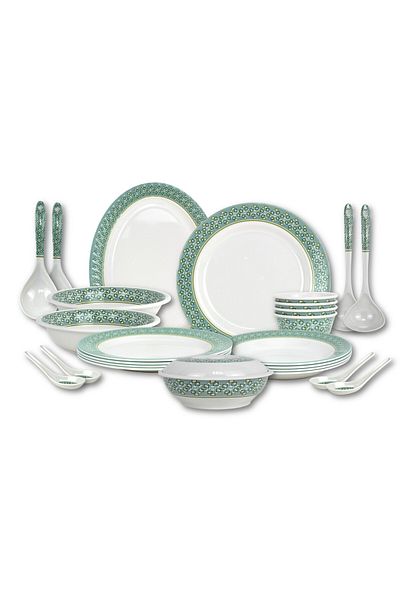 Melrich 26 Pcs Melamine Dinner Set Dishwasher and Freezer safe Durable and Strong