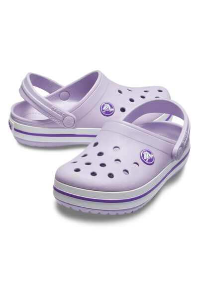 Crocs Saboti crocband toddlers new clog - lavender/neon purple