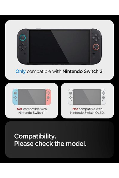 Spigen Spigen Air Fit for Nintendo Switch 2 case (2025)Clear with Detachable Joy-Con - Crystal Clear