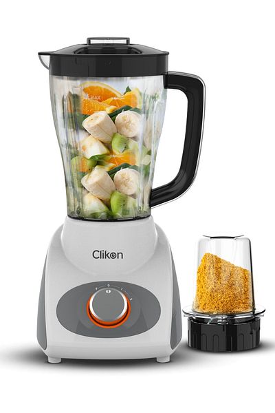 CLIKON 2-in-1 Juicer Blender Chopper with 1.5L Unbreakable Jar, 500W Motor