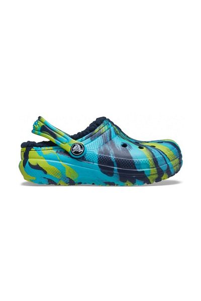 Crocs Saboti Crocs Classic Marbled Lined Kids 20-21 EU - C5 US Albastru - Navy/Multi