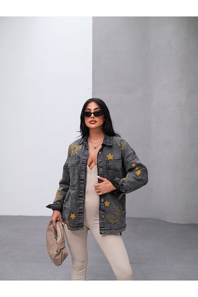 SOLİS MODA jachetă de blugi pentru femei