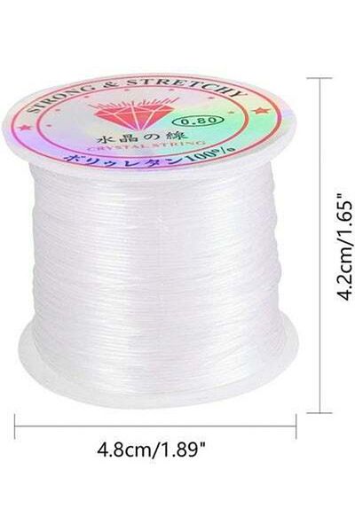 HALAMODO Jewelry Cord Elastic Bracelet Rope Crystal Beading Cord 5 x 5 x 4cm