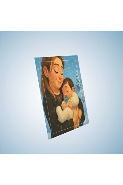 Kişiye Özel Fotoğraflı Ghibli Yapboz Puzzle A4- 42 Parça