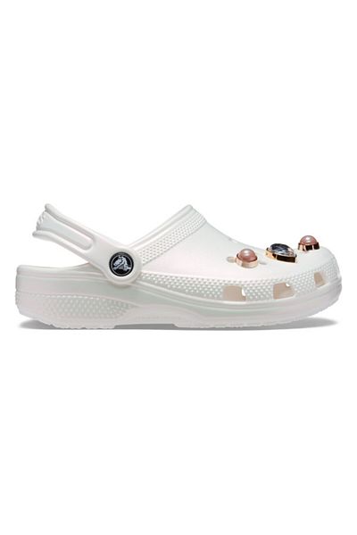 Crocs Saboti Crocs Classic Toddler Crystals Pearls Clog Alb - White 20-21 EU - C5 US