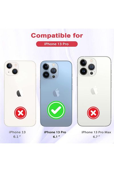 Petocase Set of case and 2 screen protectors for iPhone 13 Pro Petocase, PU leather/tempered glass, red