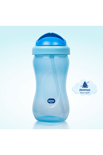 Wee Baby Pipetli Bardak 350 ml - Mavi
