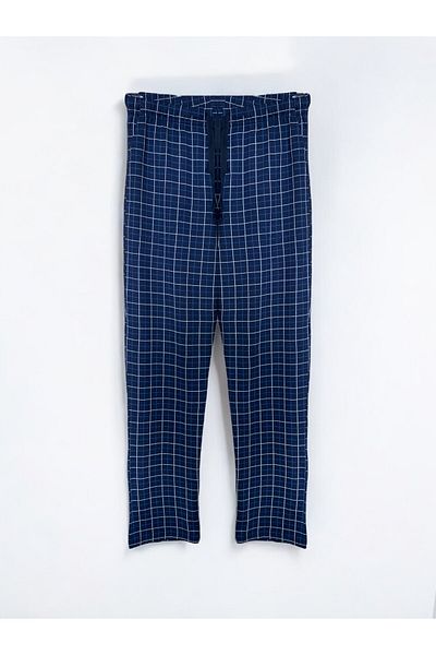 FORMO Pantaloni de pijama confortabili de înaltă calitate pentru bărbați, în carouri, 100% bumbac