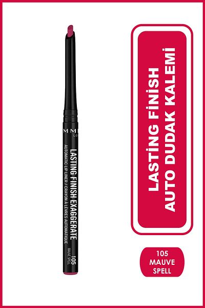 RIMMEL LONDON قلم تحديد الشفاه Mauve Spell - قلم تحديد الشفاه التلقائي ذو اللمسة النهائية