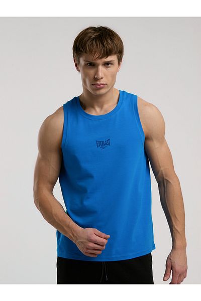 EVERLAST Ανδρικό αμάνικο μπλουζάκι Ever Essentials Regular Blue