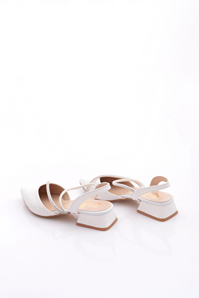 DGN K588 Women's Pointed Toe Silver Stone Ballerinas