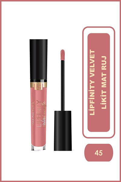Max Factor Mat Ruj - Lipfinity Velvet Matte RG Lipstick 045 Posh Pink 3.5ml 17Iv 8005610629858