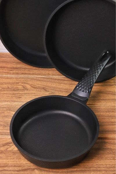 Bambum 3-Piece Granite Pan Set - Black