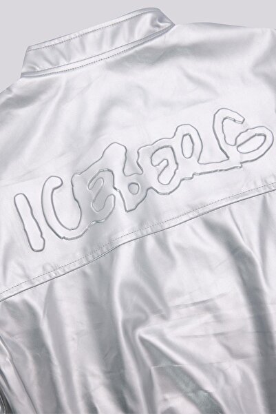 Iceberg BG Store Jachetă argintie pentru fete