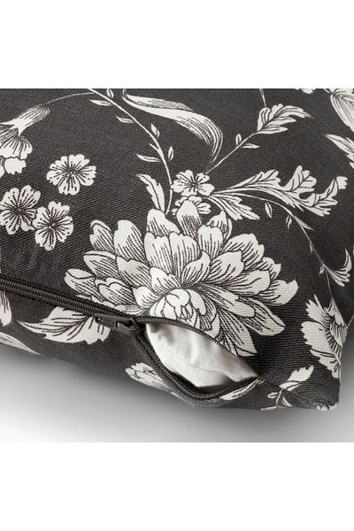 IKEA غطاء وسادة إيدالينيا أنثراسيت، ٥٠×٥٠ سم | لمسة ديكورية راقية وناعمة