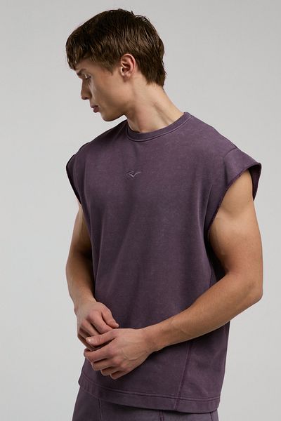 EVERLAST Мъжки суитшърт без ръкави Bronx 1910 Oversize в измито лилаво