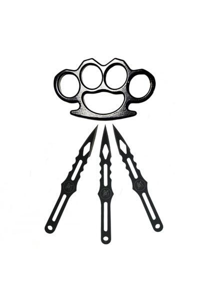 Depox Sada rozety a 3 jednorázových nožů, IdealStore, černá, nerezová ocel