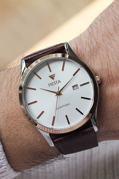 Fiesta Fs 600802   Men's Wrist Watch with Leather Cord