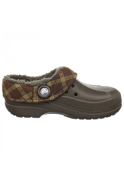 Crocs Saboti Crocs Blitzen Winter Plaid Kids 32-33 EU - J1 US Maro - Chocolate
