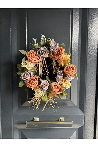 NRM SHOP RENKLİ ÇİÇEKLİ BAMBU DETAYLI KAPI SÜSÜ