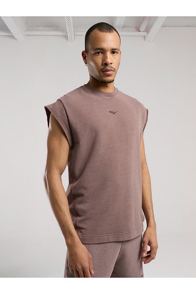 EVERLAST Ανδρικό αμάνικο φούτερ Bronx 1910 Oversize Washed Brown