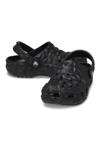 Crocs Saboti classic geometric clog kids - black