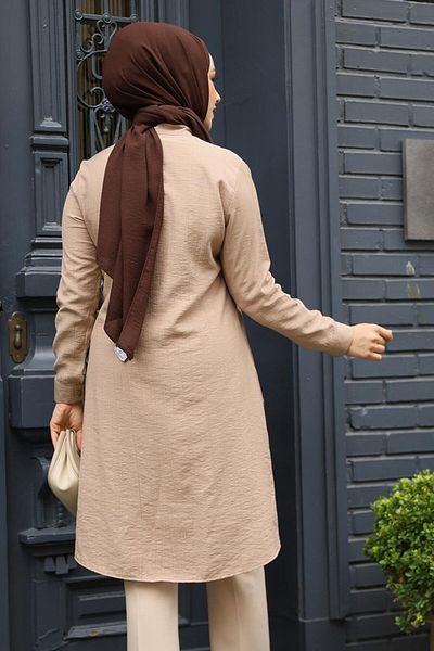 Neva Style زر مفصل المنك الحجاب تونك 4664V