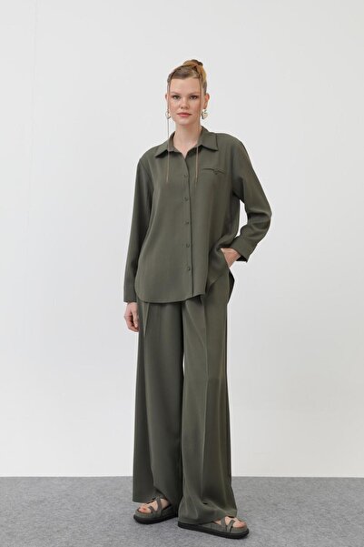 Soul 32174 Kadın Cep Detaylı Gömlek