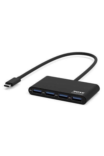 PORT DESIGNS PORT CONNECT Hub USB-C to 4 USB 3.0