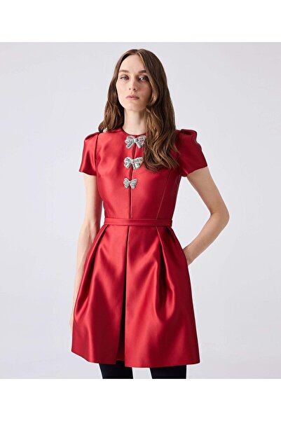 Machka Fiyonk işlemeli elbise