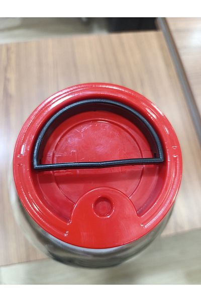 Massteelger 5 Liter (5000Cc) Glass Jar with Handle and Lid