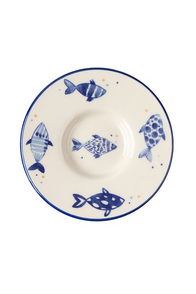 Madame Coco Luxe Poisson 6-teiliges Teeglas-Untertassen-Set
