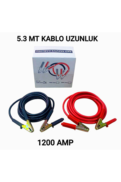 POLATLI OTO AKSESUAR Akü Takviye Kablosu Tır Tipi 5.30 Mt 1200 Amper 35. Mm K...