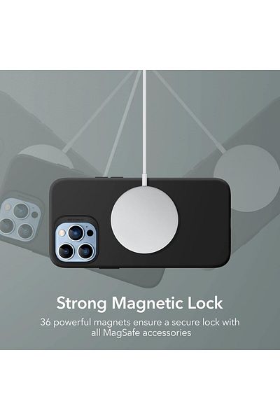 ESR Protective case for iPhone 13 Pro Max Esr, silicone, black, 6.7 inches