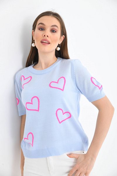 Park Karon Pulover cu mânecă scurtă Heart