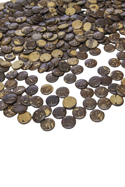 Serhat Aksesuar ve El İşçilik خرز خشب جوز الهند بفتحة واحدة 15 ملم 50 جرام (9...