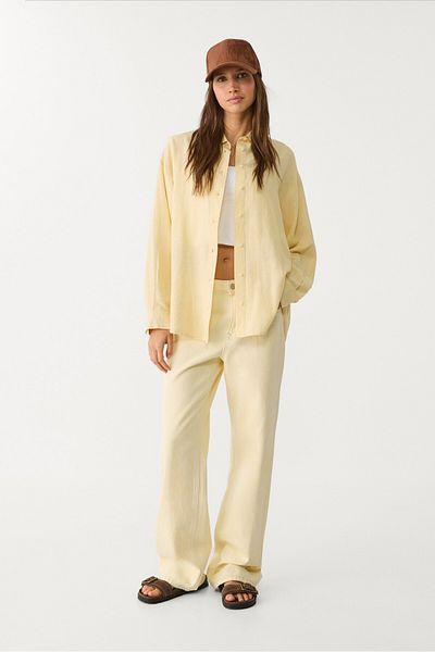 Stradivarius Linen blend shirt