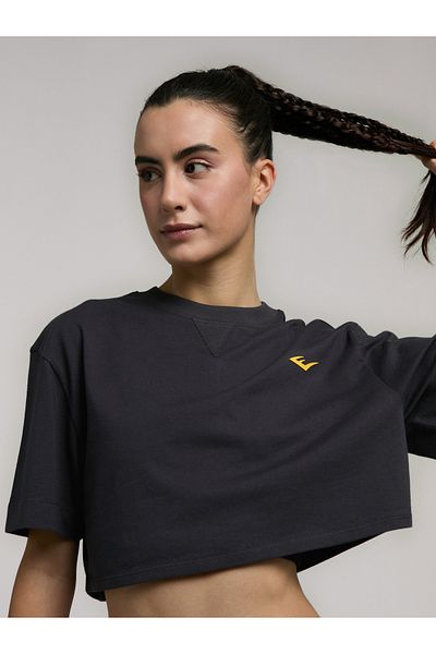 EVERLAST Tricou Crop pentru femei Ever Classics Wmn Comfort Smoked