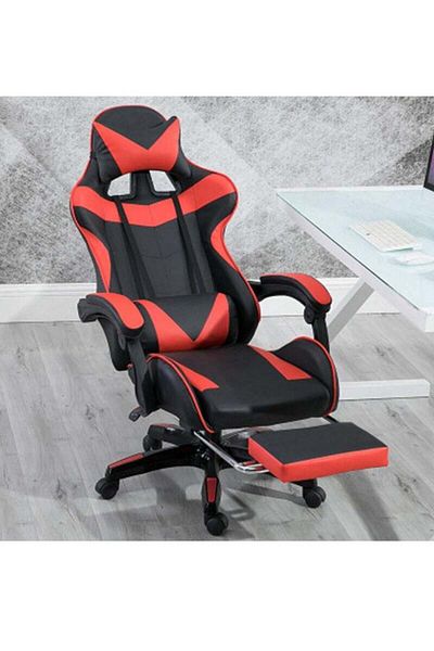 COOYA High Back Gaming Chair, Adjustable Swivel with Headrest & Lumbar Support,Height Adjustment,125x70 cm