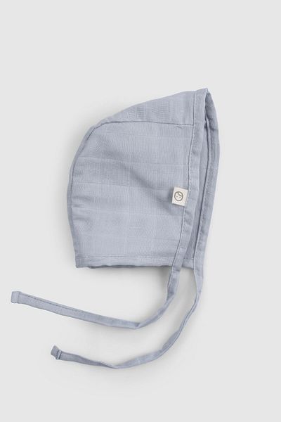 Little Gusto Organic Cotton Muslin Single Layer Blue Baby English Hat