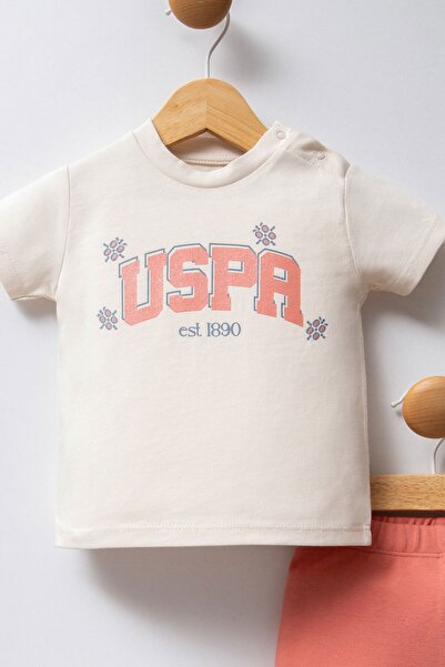 U.S. Polo Assn. Girl's T-Shirt and Shorts Set Usb2432