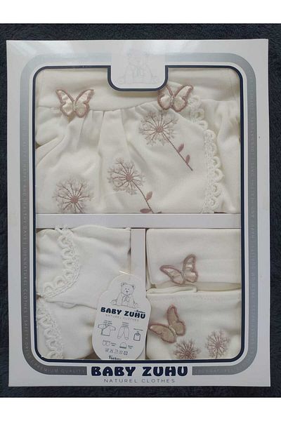 ÇAĞTEXX 5 Piece Butterfly Baby Girl Bodysuit Set