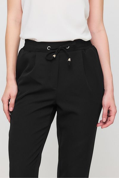 Ceylen Lace-Up Pleated Double Leg Women's Trousers