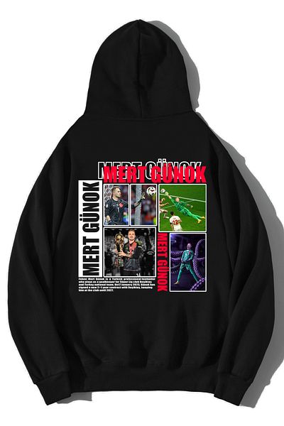 BRZ COLLECTION Unisex Oversize Mert Günok Hoodie