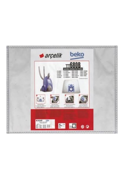 Arçelik ARÇELİK BEKO Uyumlu TT680B TOZ TORBASI