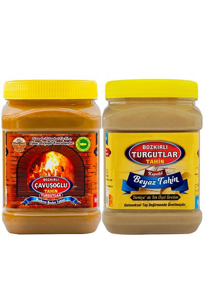 Bozkırlı Çavuşoğlu Wood Fire Double Roasted Tahini with Bran Introduction Set - 930g