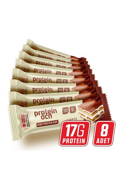 Proteinocean Protein Bar with Tiramisu Flavor - 50g X 8 Pieces