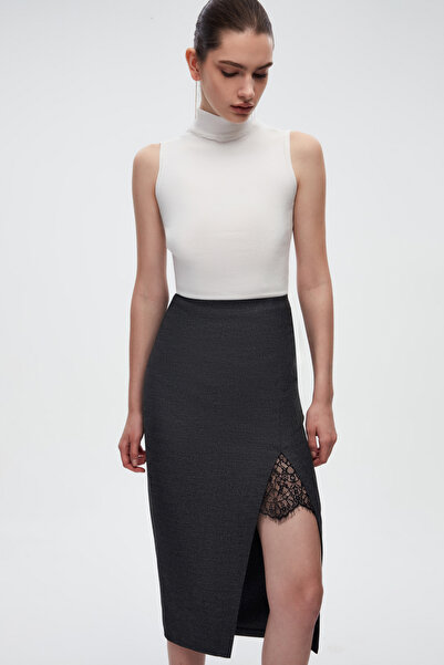 SHNWOMAN DANTEL DETAYLI KALEM ETEK