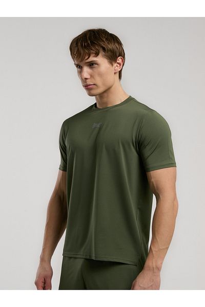 EVERLAST Ανδρικό μπλουζάκι Everfit Training Essentials Khaki